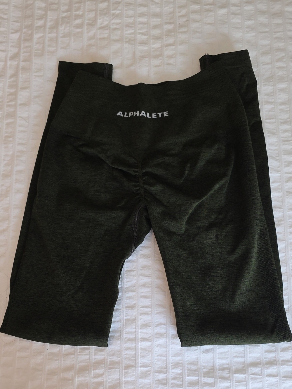 Alphalete Amplify Dark Green Moss High-Waisted Sculpting Leggings -NWOT